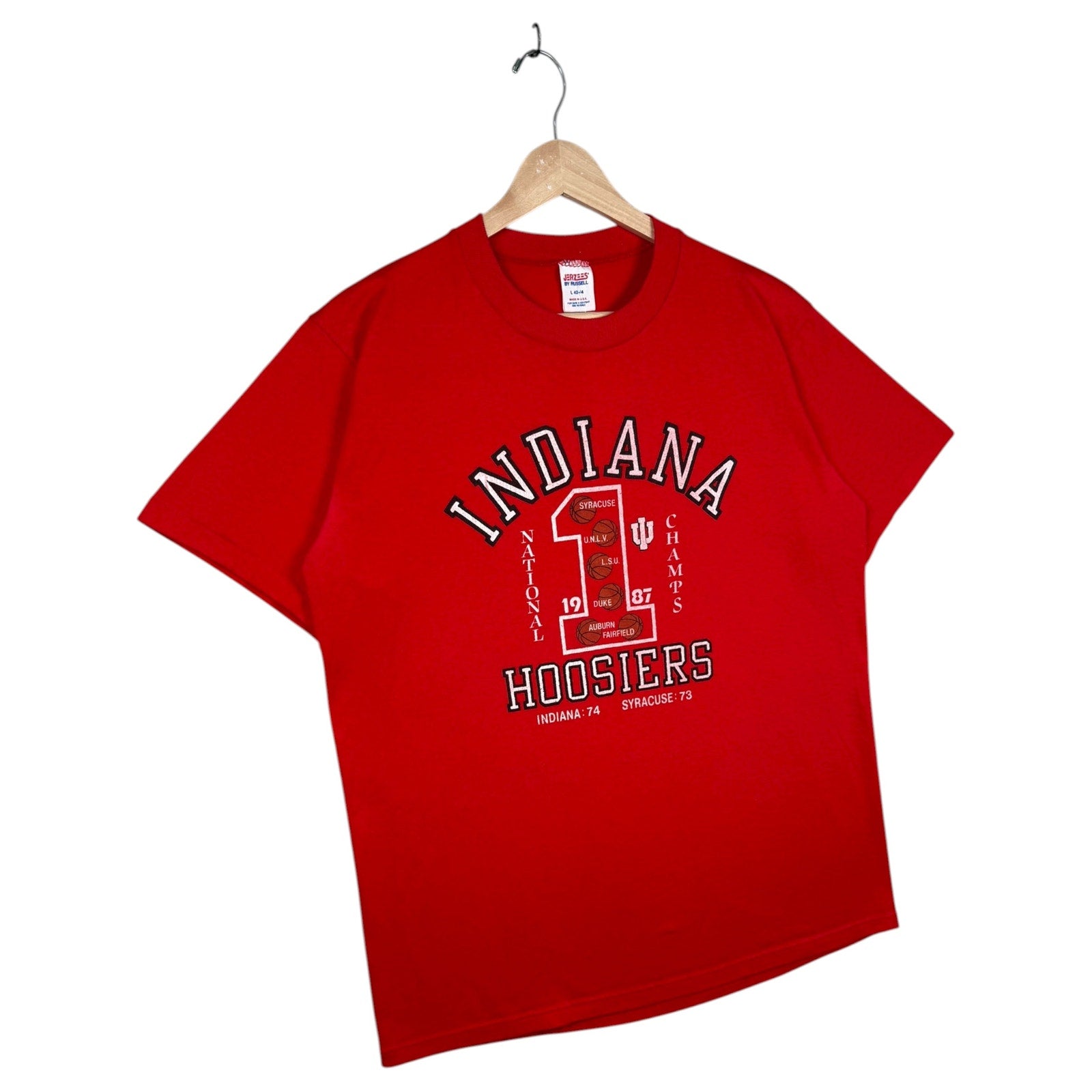 Vintage Indiana Hoosiers 1987 NCAA Basketball T-Shirt