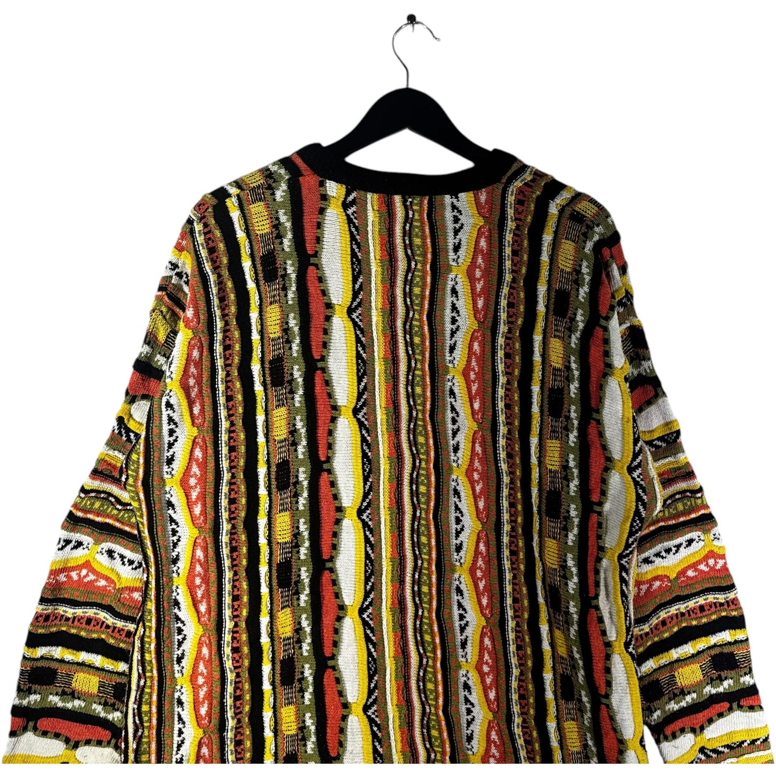 Vintage Coogi 3D Knit Striped Sweater