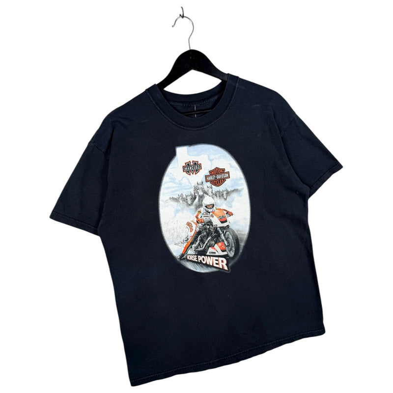 Vintage Harley Davidson Mancuso Houston Texas Drag Racing T-Shirt