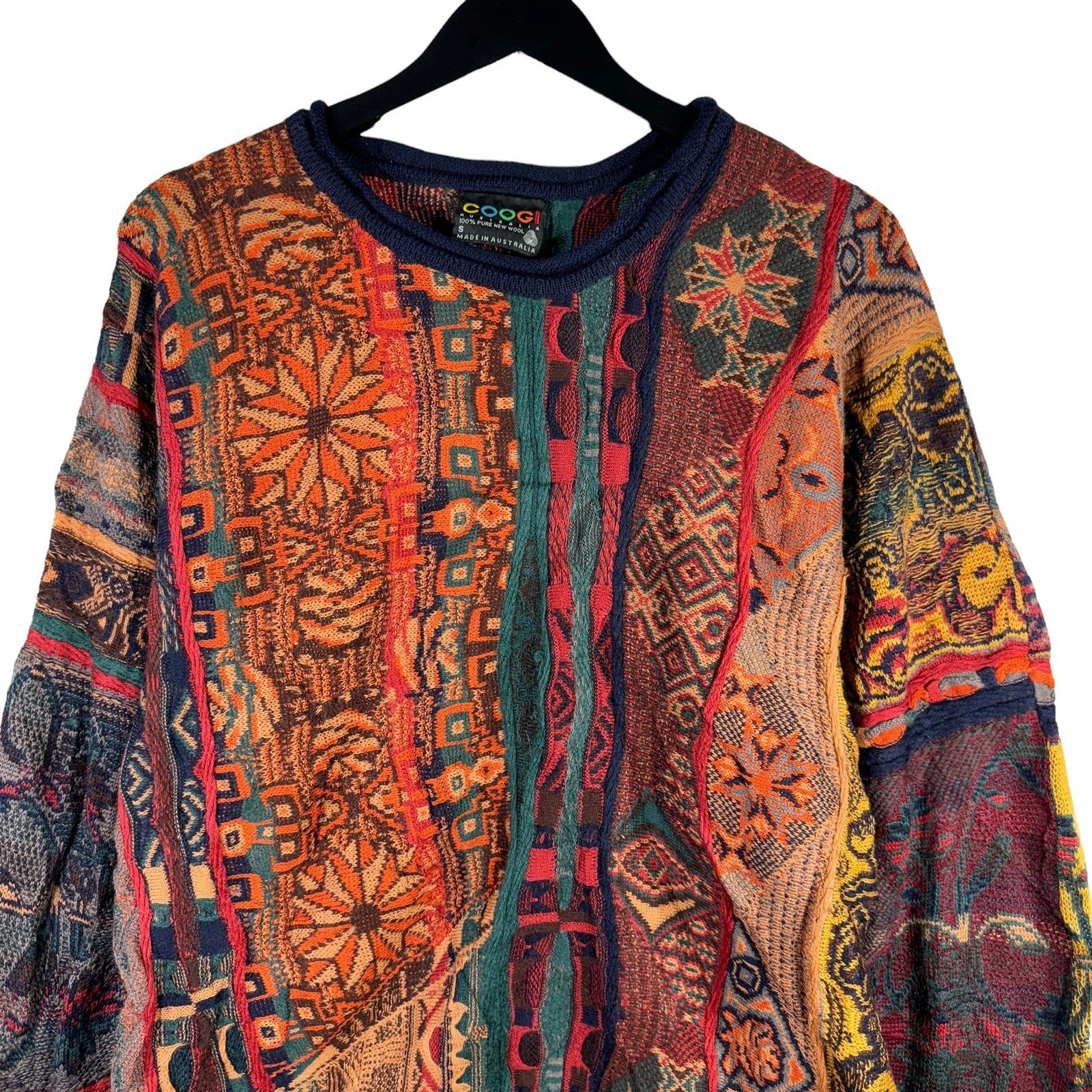 Vintage Coogi Geometric Pattern Sweater