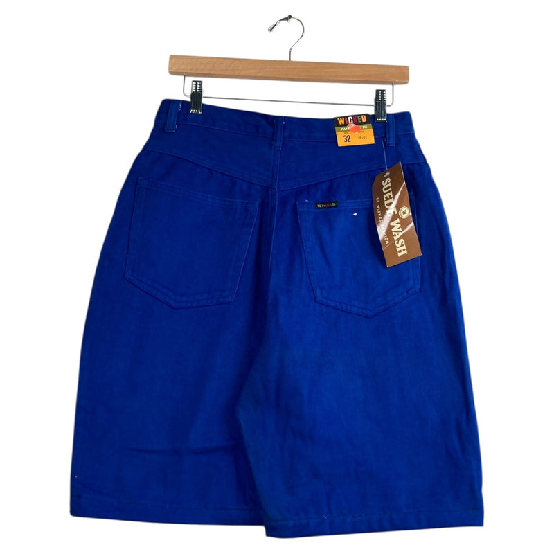 Vintage Wicked Suede Wash Shorts 32