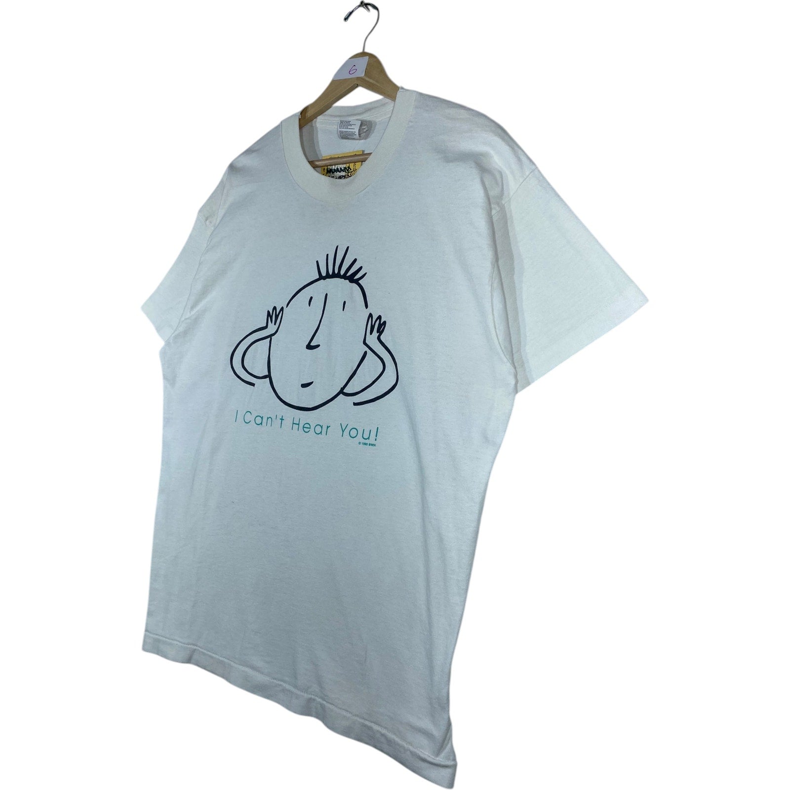 Vintage I Can't Hear You! Graphic Print T-Shirt