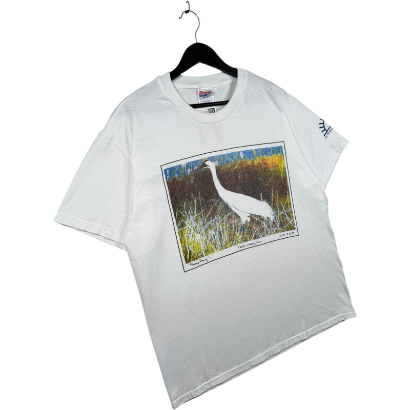 Vintage Florida Whooping Crane Wildlife T-Shirt '97