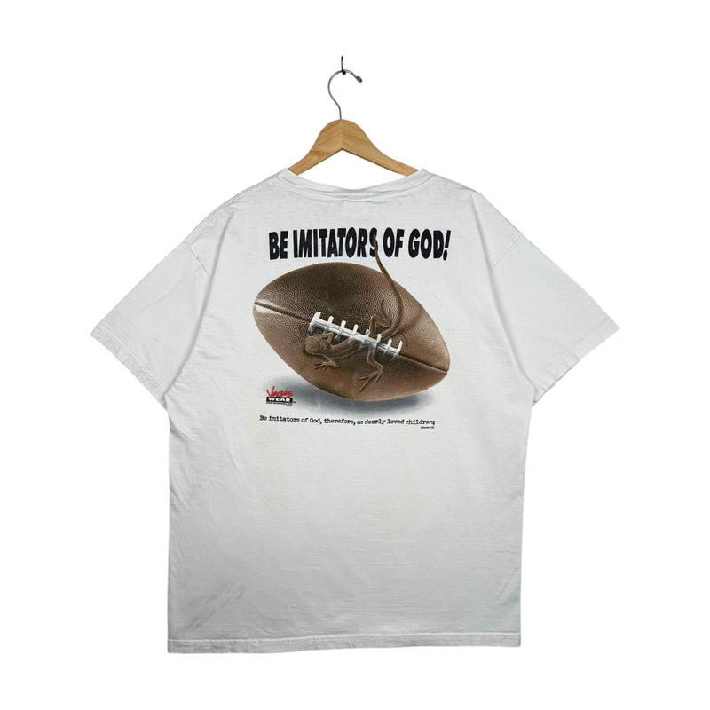 Vintage Christian Football Graphic T-Shirt
