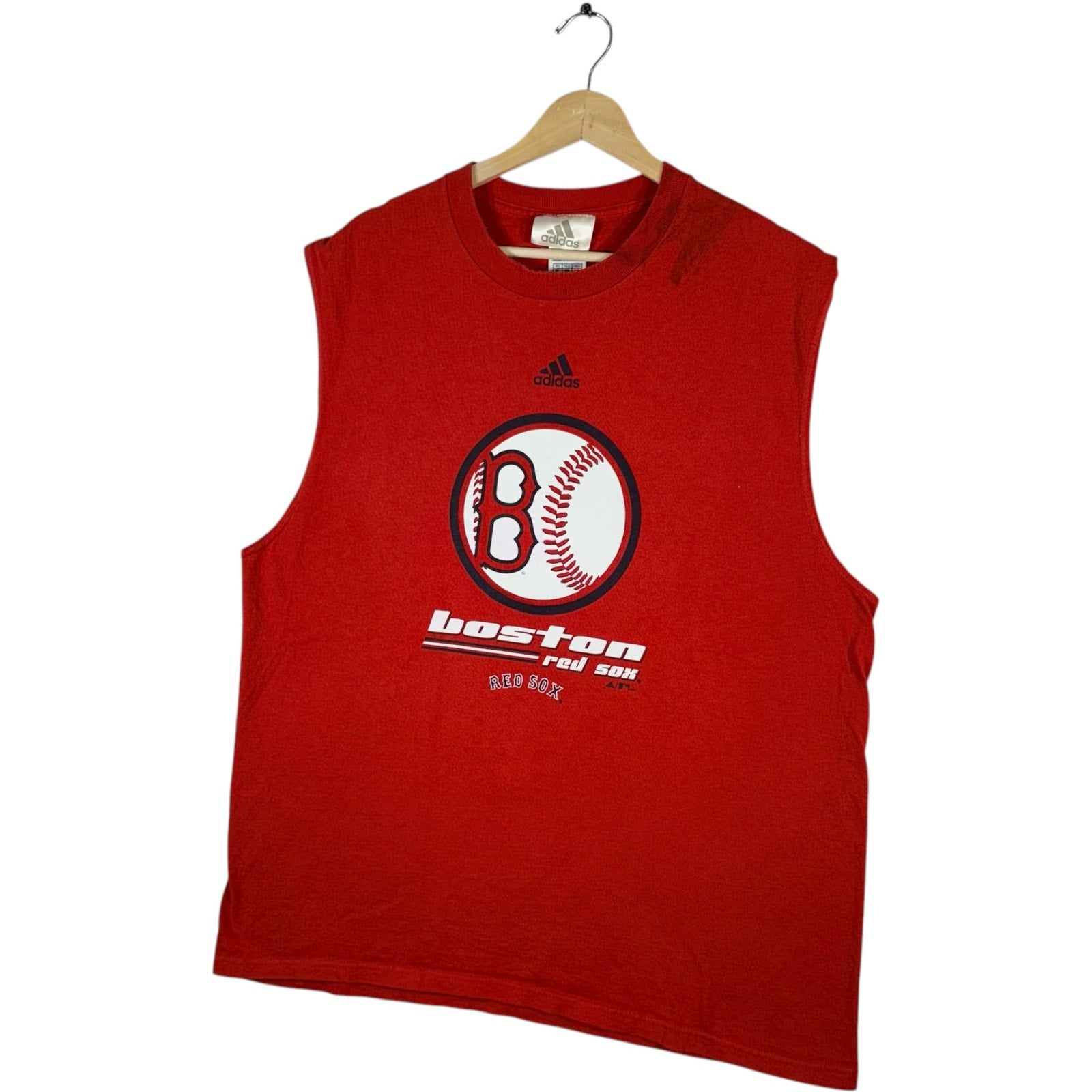 Vintage Boston Red Sox Team Logo Cut Off MLB Tee