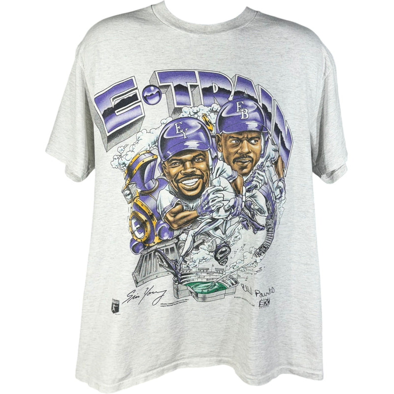 Vintage E-Train Colorado Rockies MLB Caricature Tee