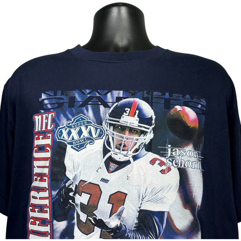 Vintage New York Giants Jason Sehorn Conference Champs Tee