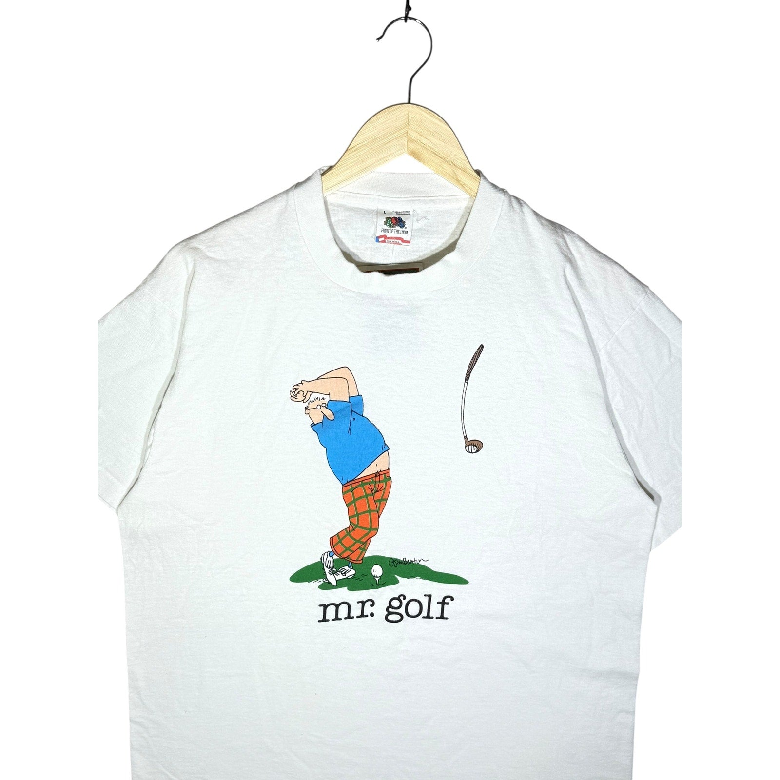 Vintage Women's Mr. Golf Comic T-Shirt