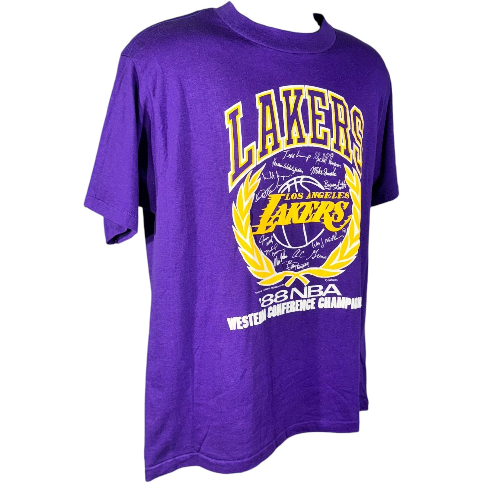 Vintage Los Angeles Lakers Conference Champs NBA Tee 1988