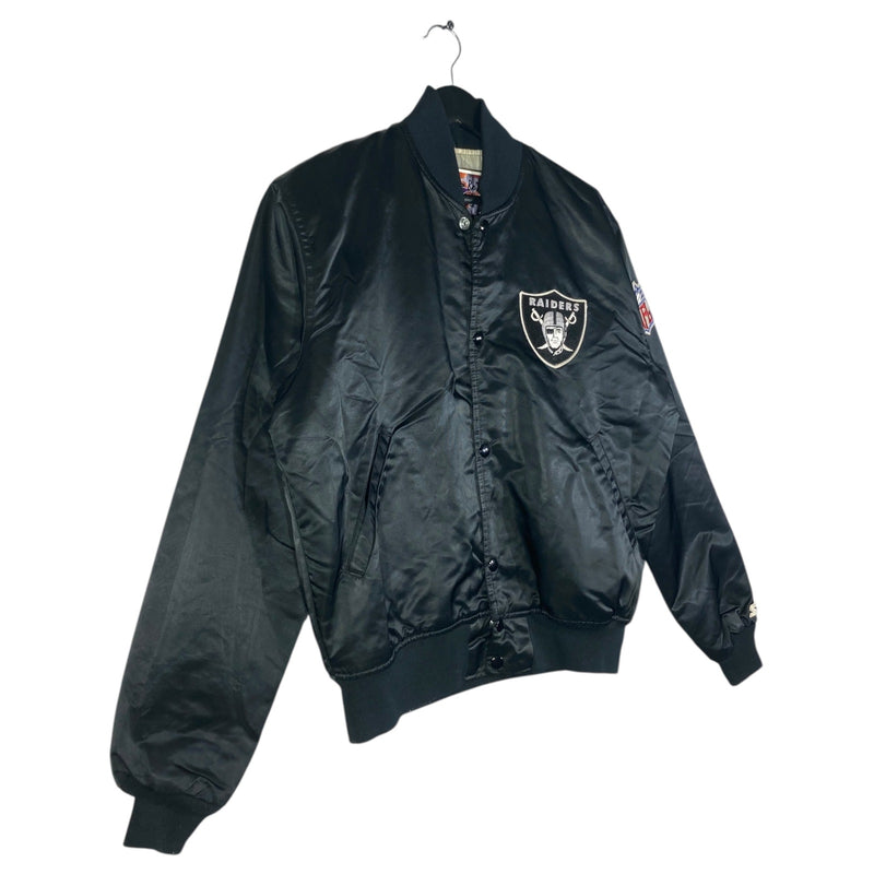Vintage Starter Embroidered Oakland Raiders Bomber Jacket
