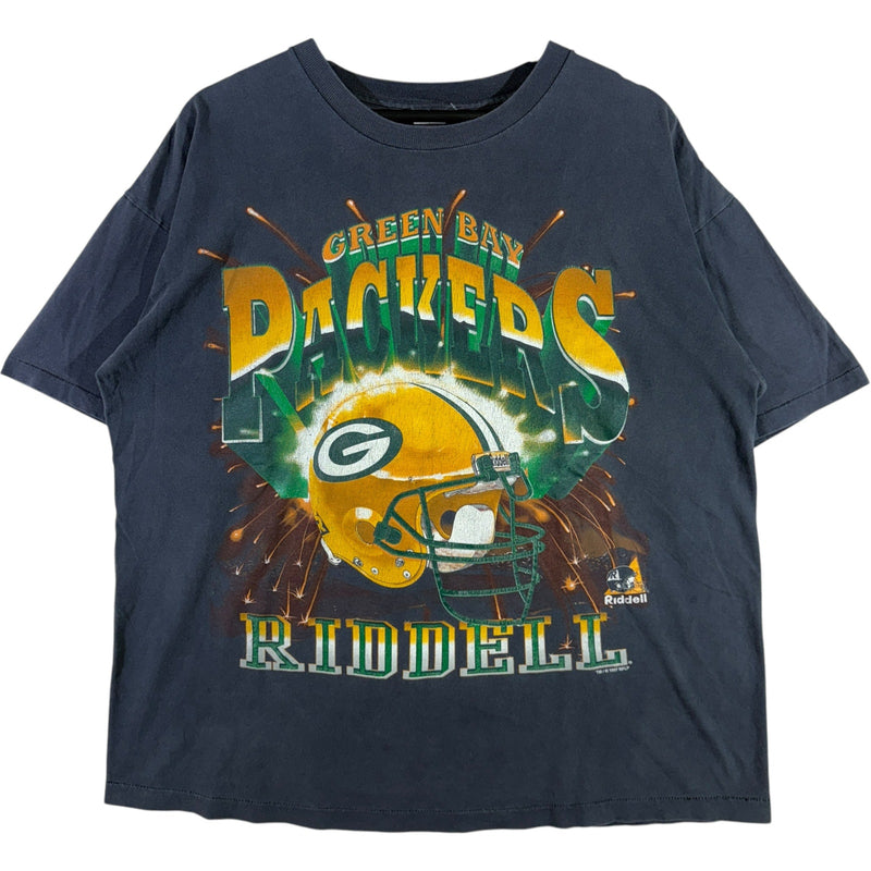 Vintage Green Bay Packers Spellout Fireworks NFL Tee