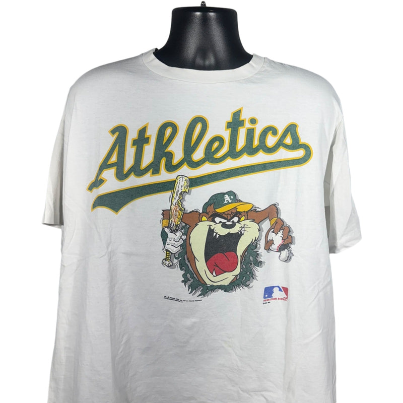 Vintage Oakland Athletics Looney Tunes Taz MLB Tee