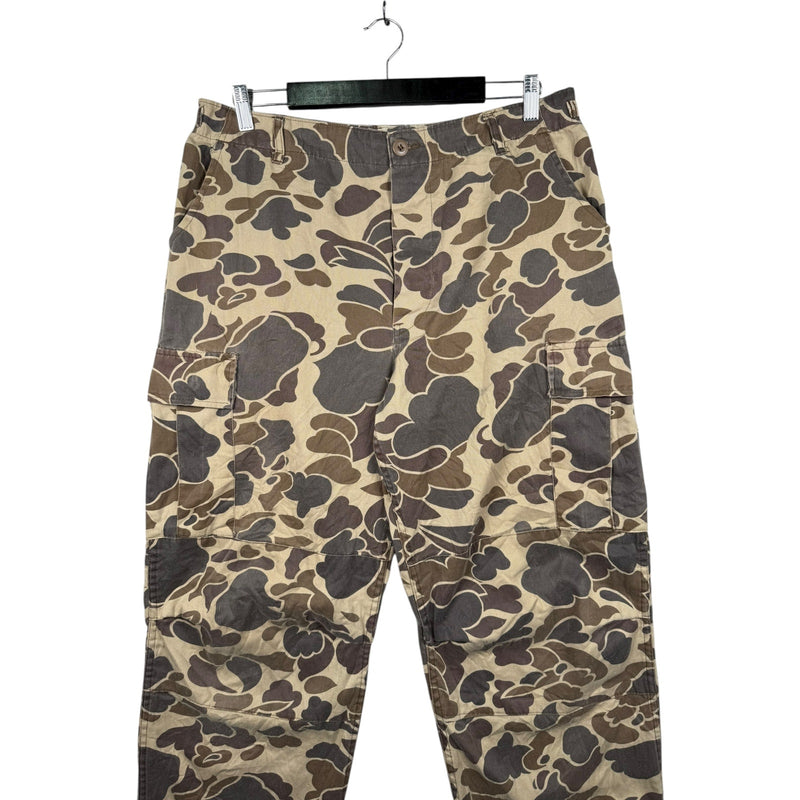 Vintage Duck Bay Camo Military Woodland Cargo Pants 36
