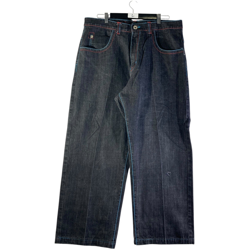 Vintage Wide Leg Denim Jeans 38x32