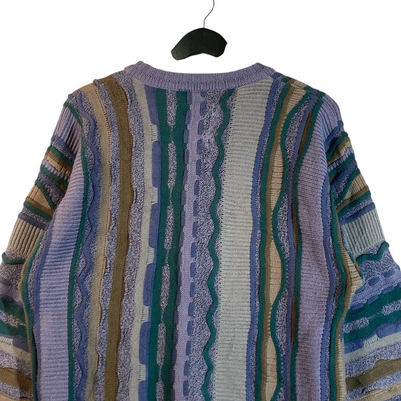 Vintage Coogi 3D Abstract Knit Sweater