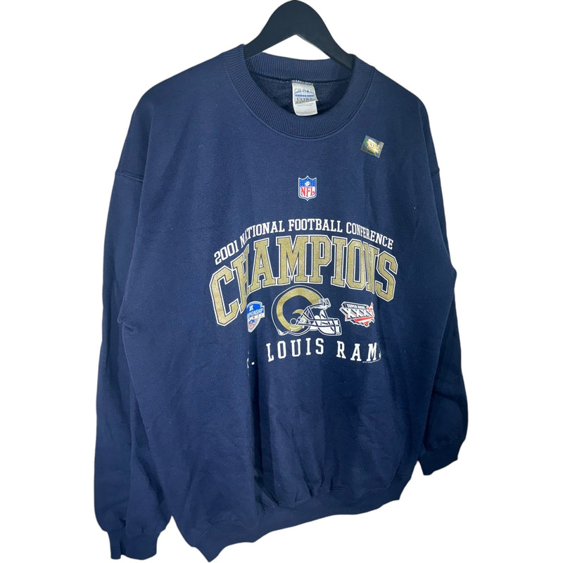 Vintage St. Louis Rams National Football Conference Champions Crewneck 2001