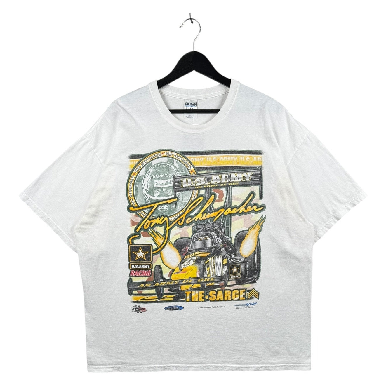 Vintage Tony Schumacher NHRA Dragster T-Shirt