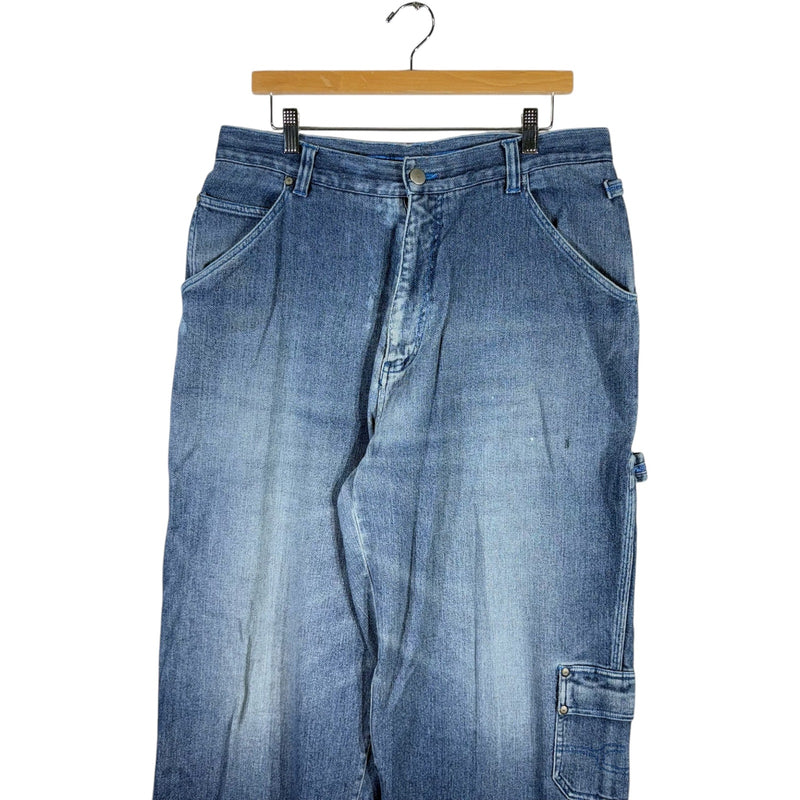 Vintage Clench Jeans Baggy Cargo Carpenter Pants 34x31