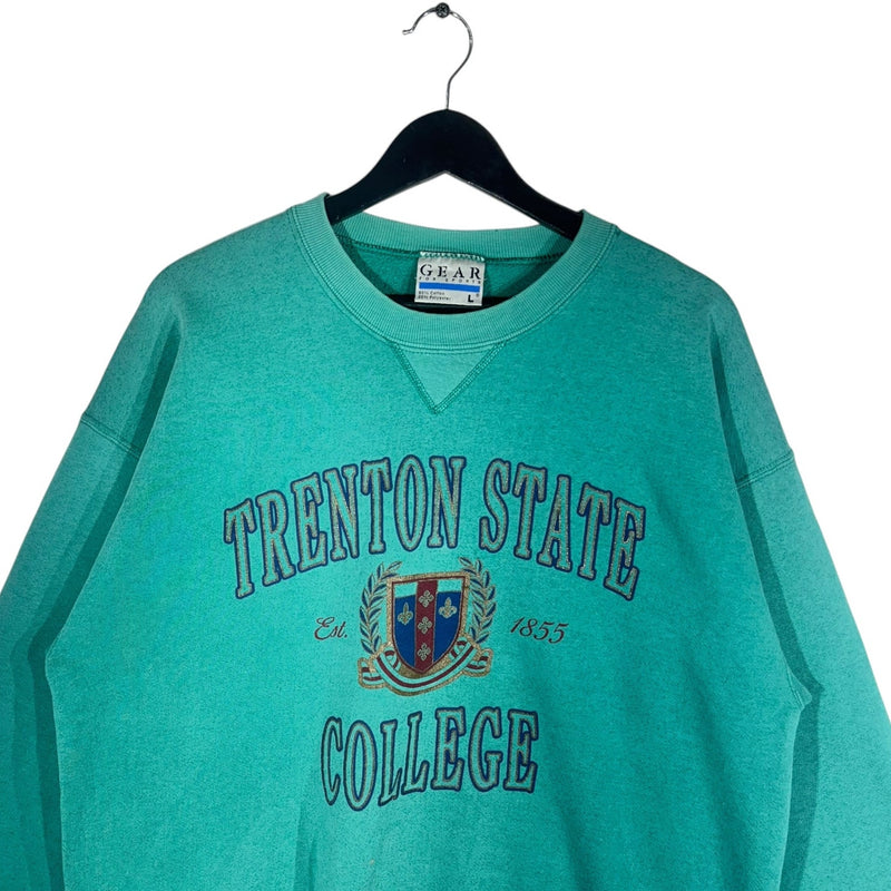 Vintage Trenton State College Emblem Spellout Crewneck