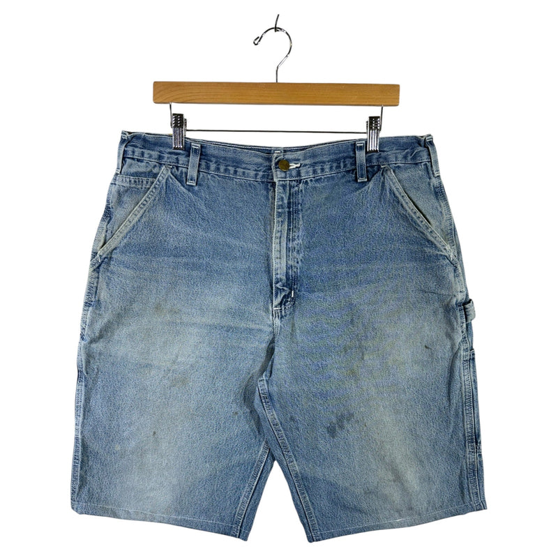 Vintage Carhartt Dungaree Fit Denim Carpenter Shorts 38