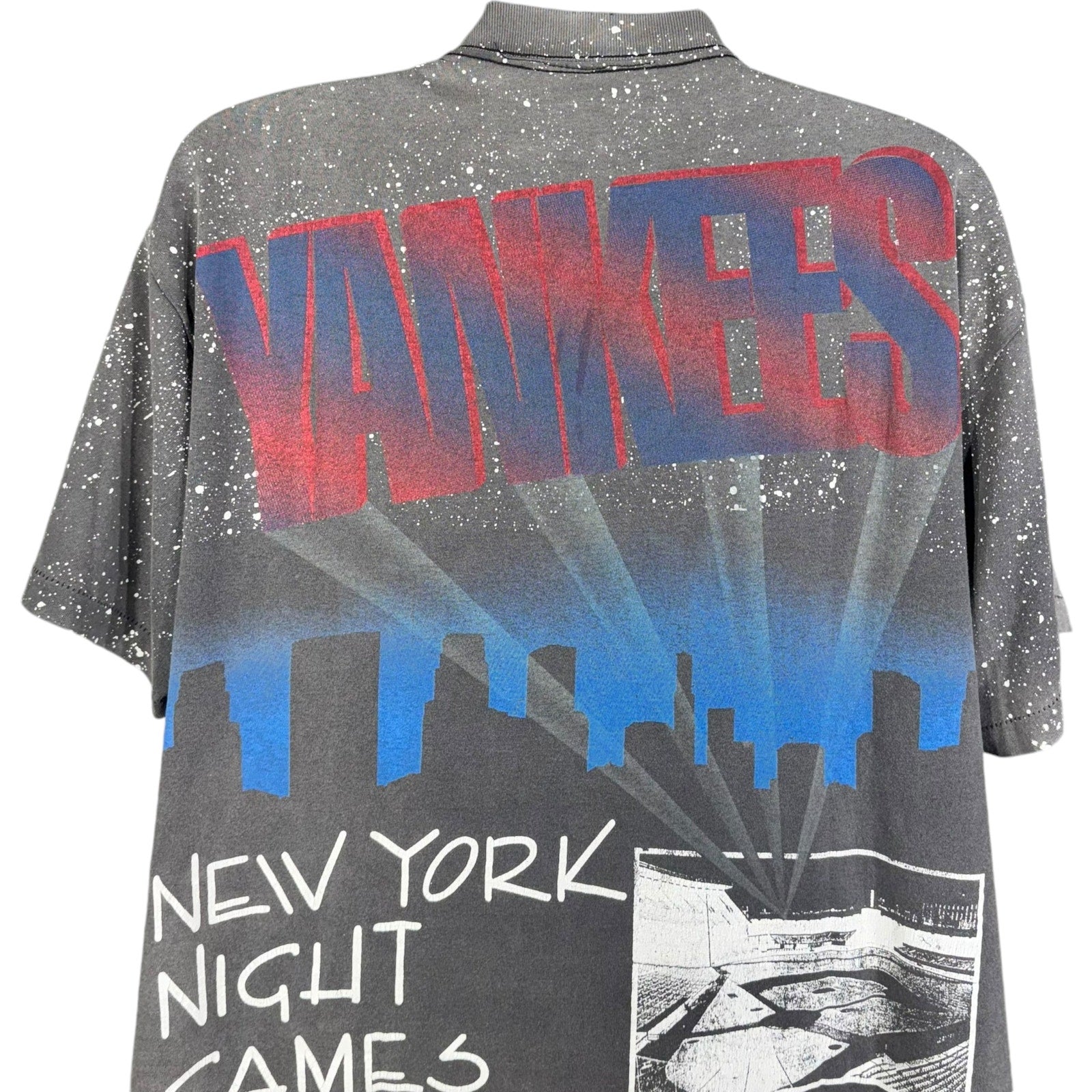 Vintage New York Yankees Night Games Spotlight AOP Starter Tee 1993