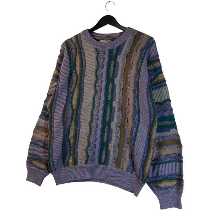 Vintage Coogi 3D Abstract Knit Sweater