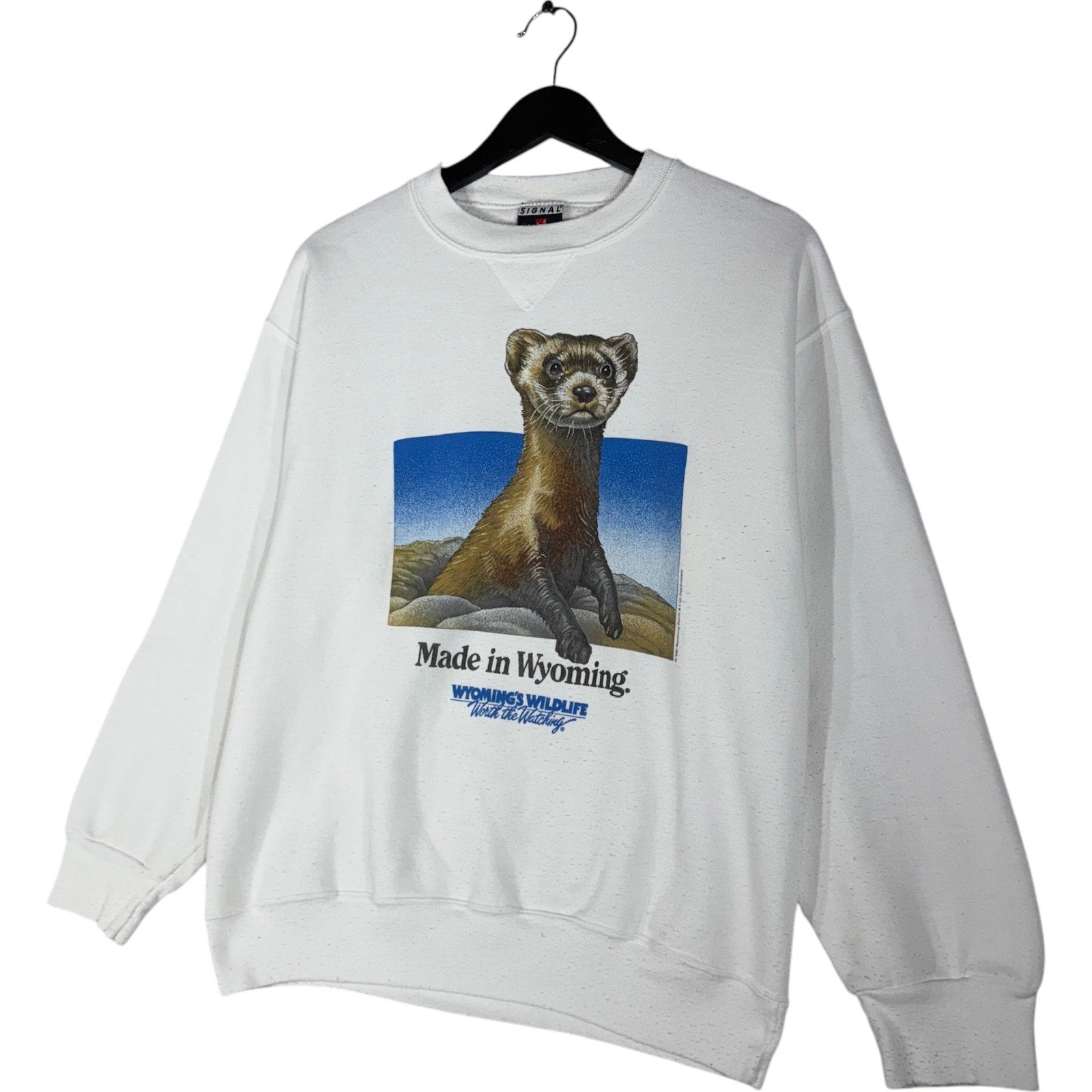 Vintage Wyoming Wildlife "Made in Wyoming" Crewneck 1990