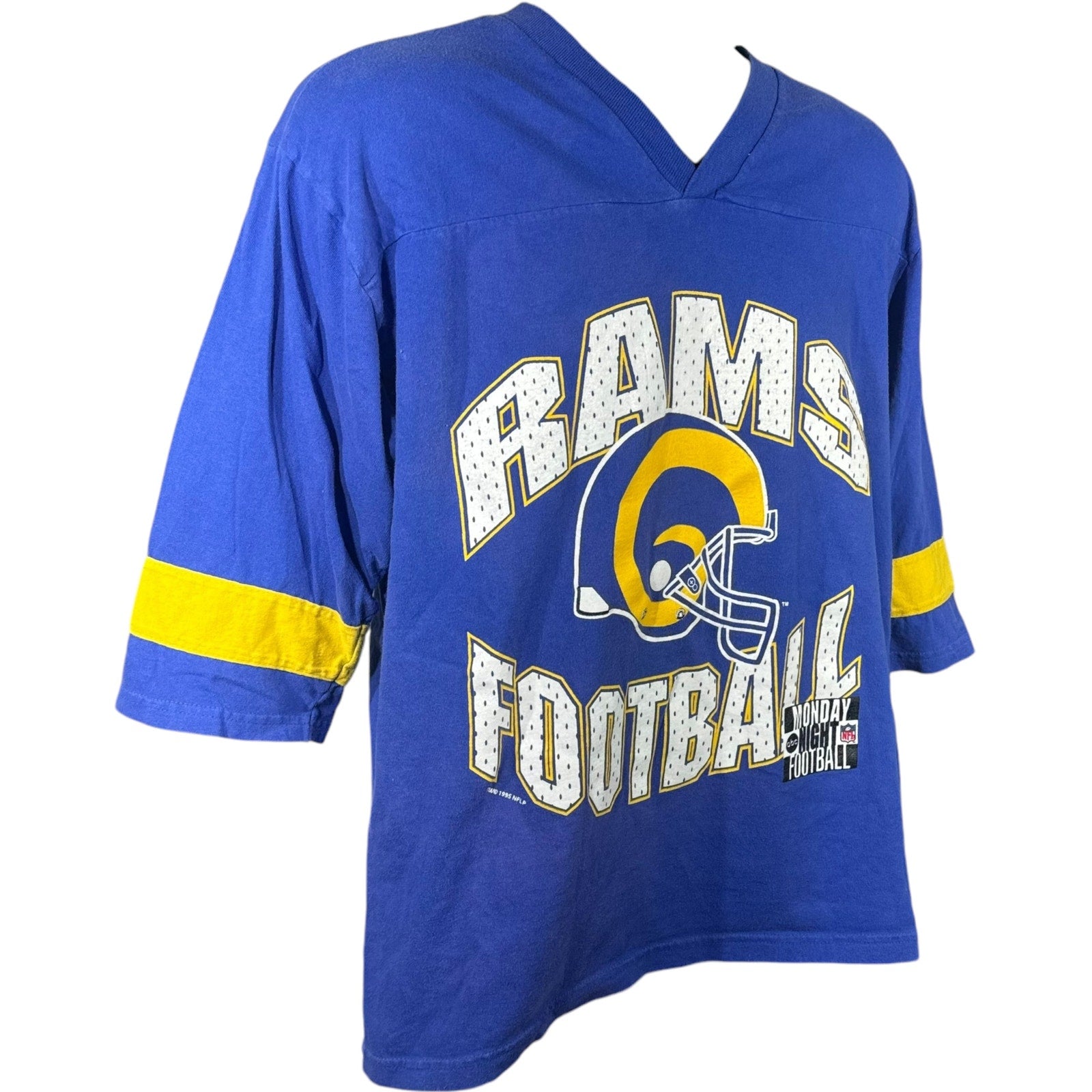 Vintage St. Louis Rams Large Helmet Logo NFL Tee 90s