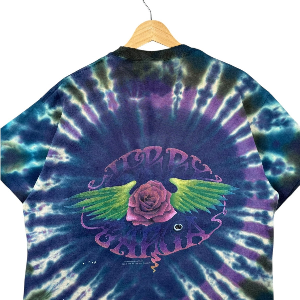 Vintage Jerry Garcia Tie Dye Psychedelic T-Shirt