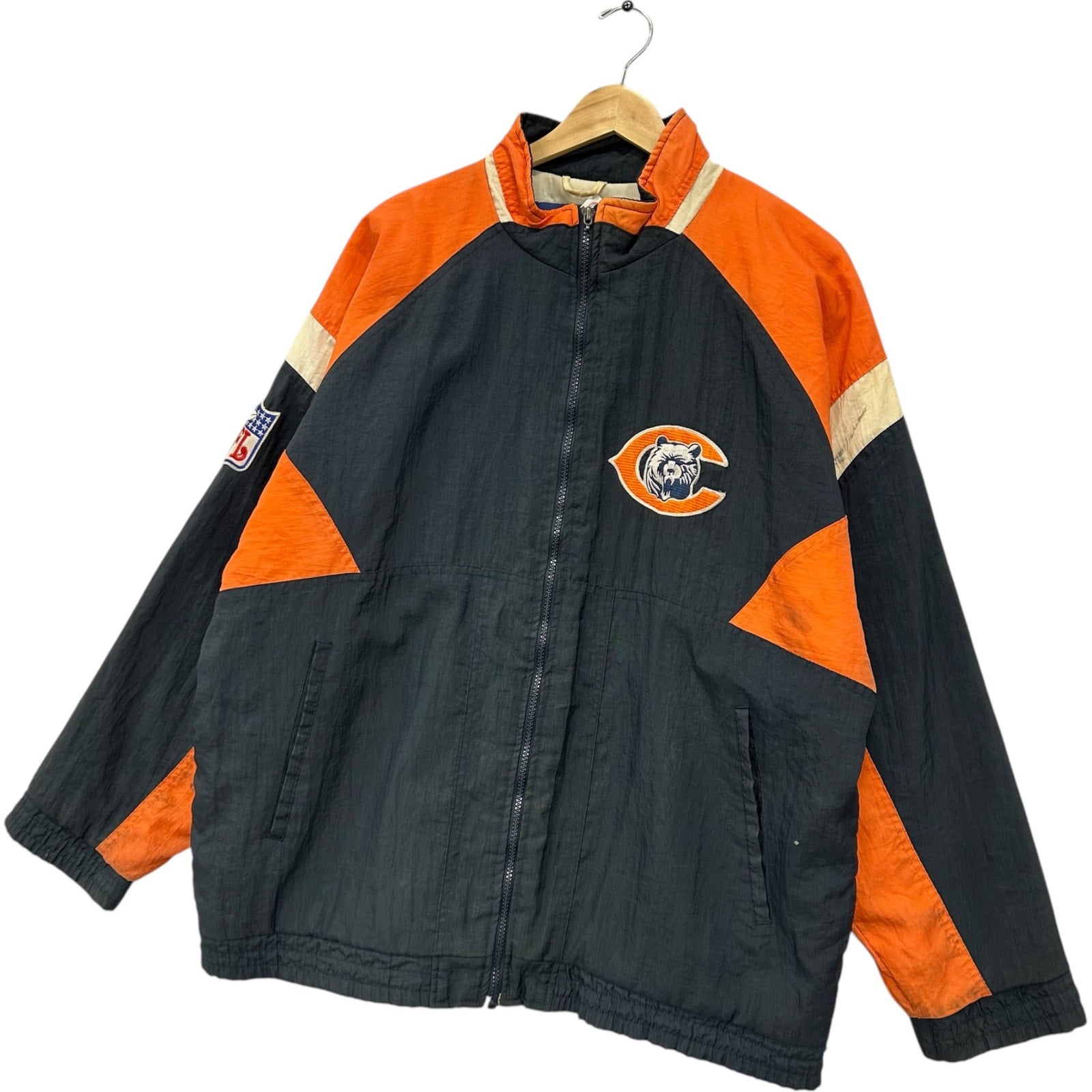 Vintage Apex One Chicago Bears NFL Full Zip Light Jacket