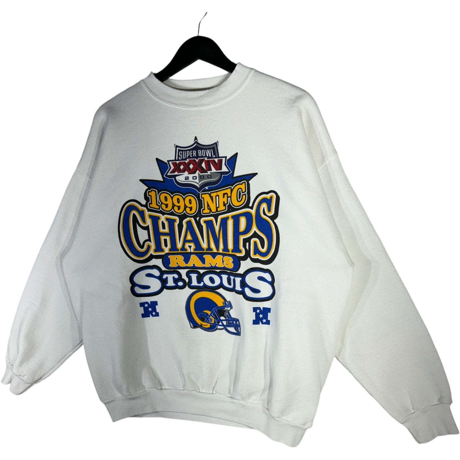 Vintage NFC Champs St Louis Rams Crewneck 1999