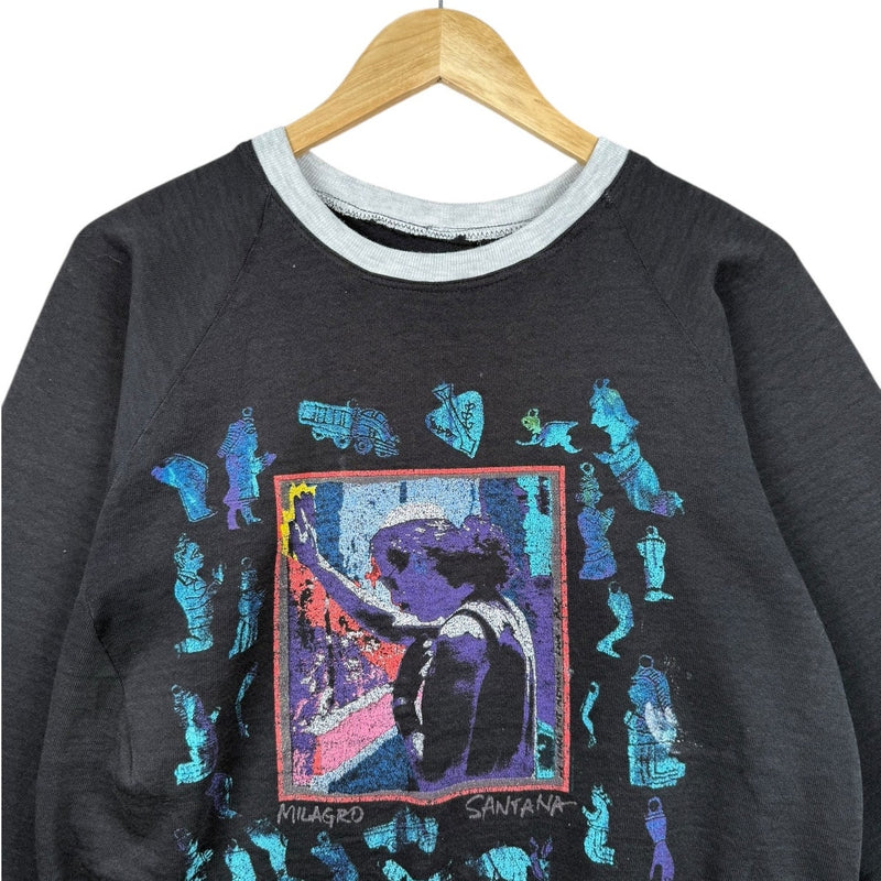 Vintage Carlos Santana Milagro Graphic Crewneck