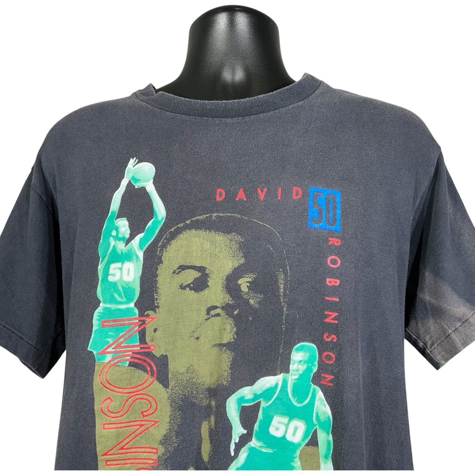 Vintage Nike David Robinson #50 AOP NBA Tee