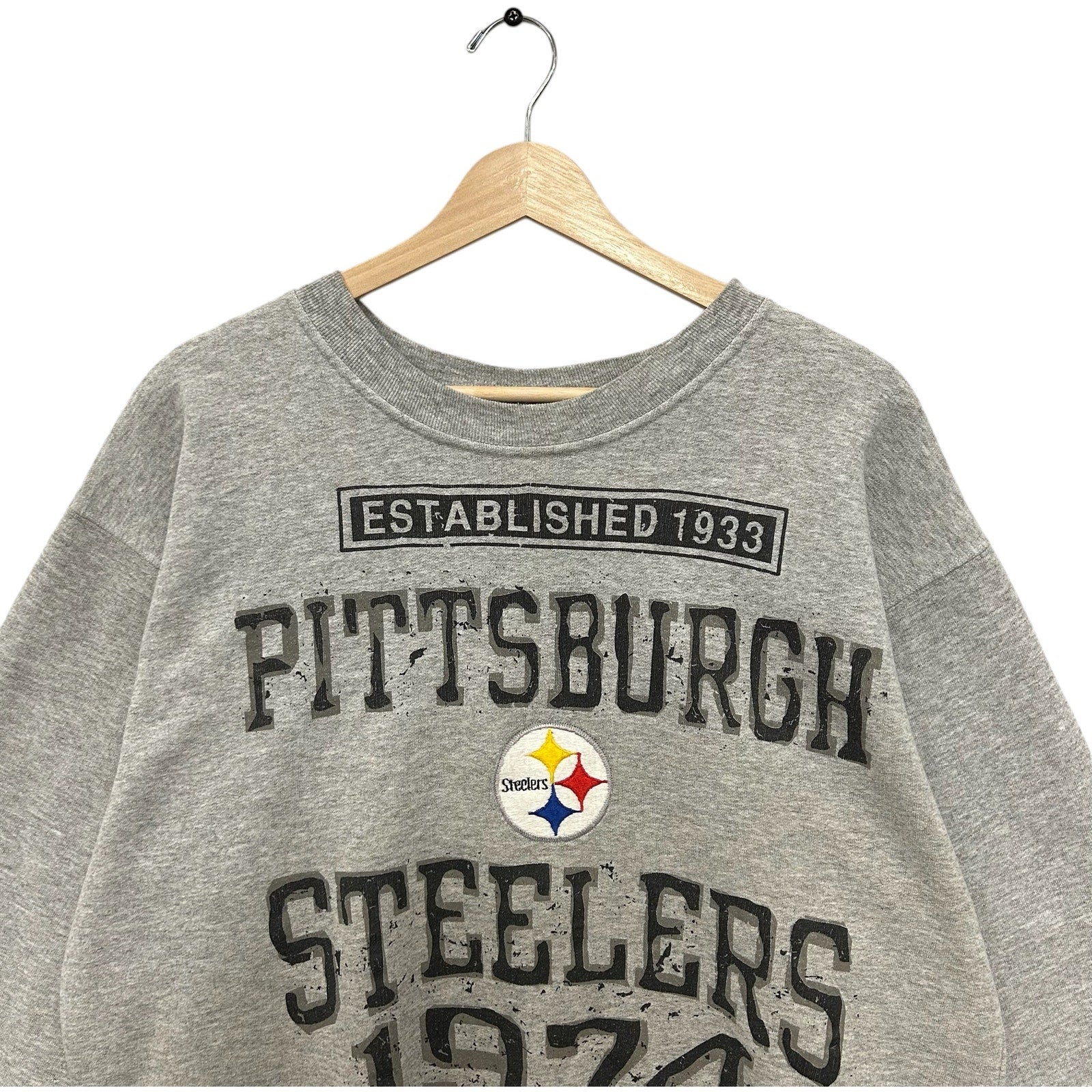 Vintage Pittsburgh Steelers "The Steel Curtain" NFL Crewneck 90s