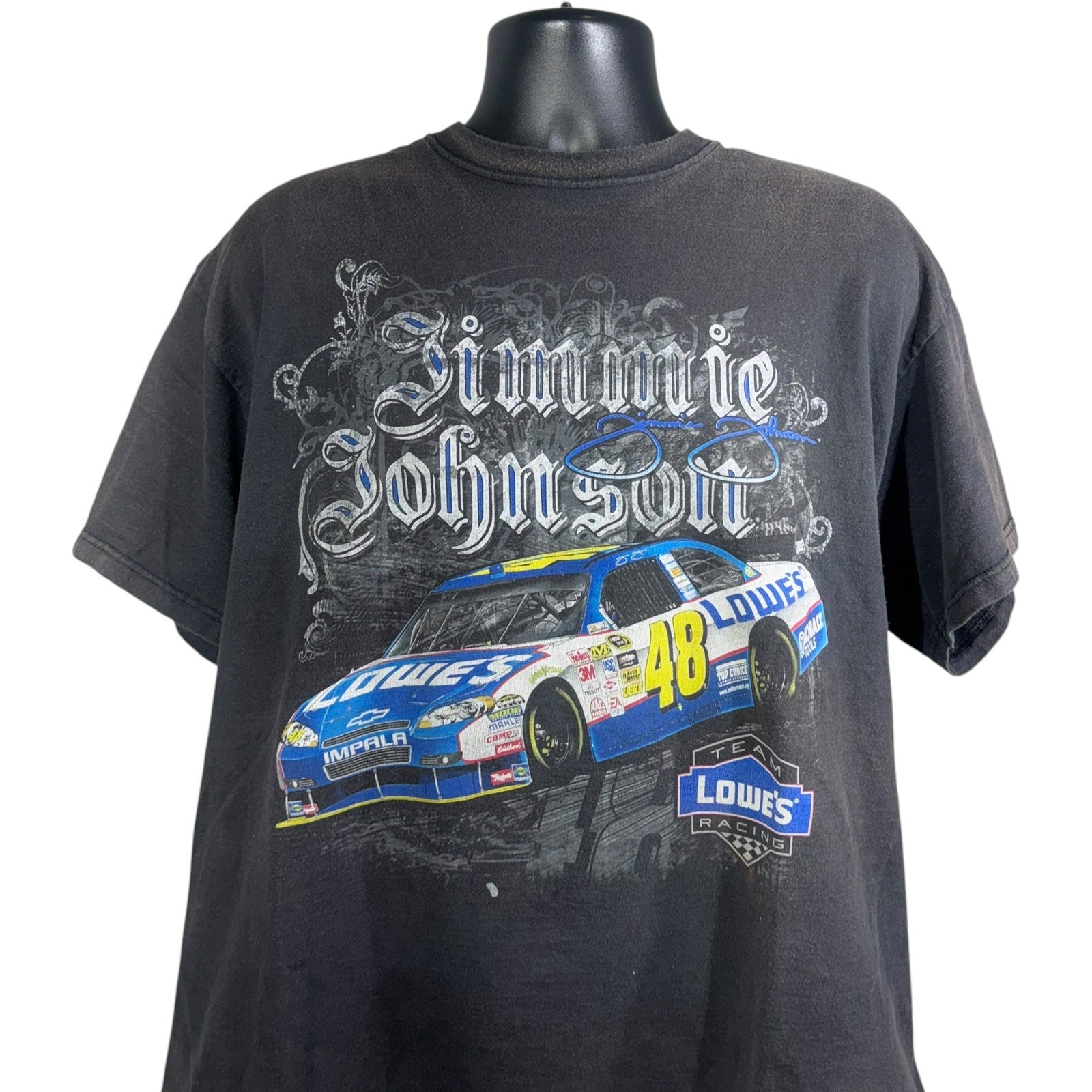 Vintage NASCAR Jimmie Johnson Double Sided Graphic Tee