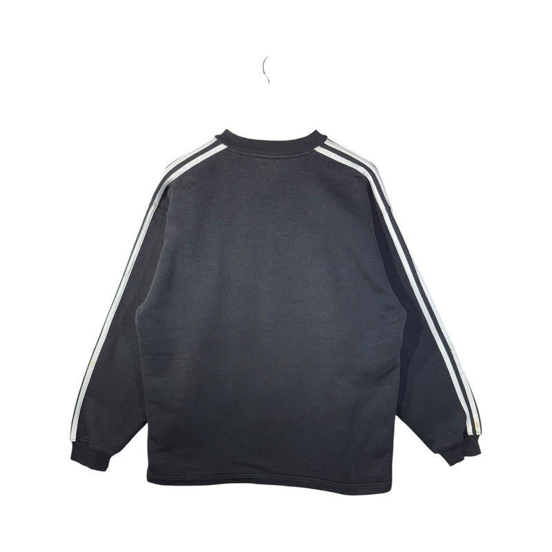 Vintage Adidas Chest Logo V-neck Sweatshirt