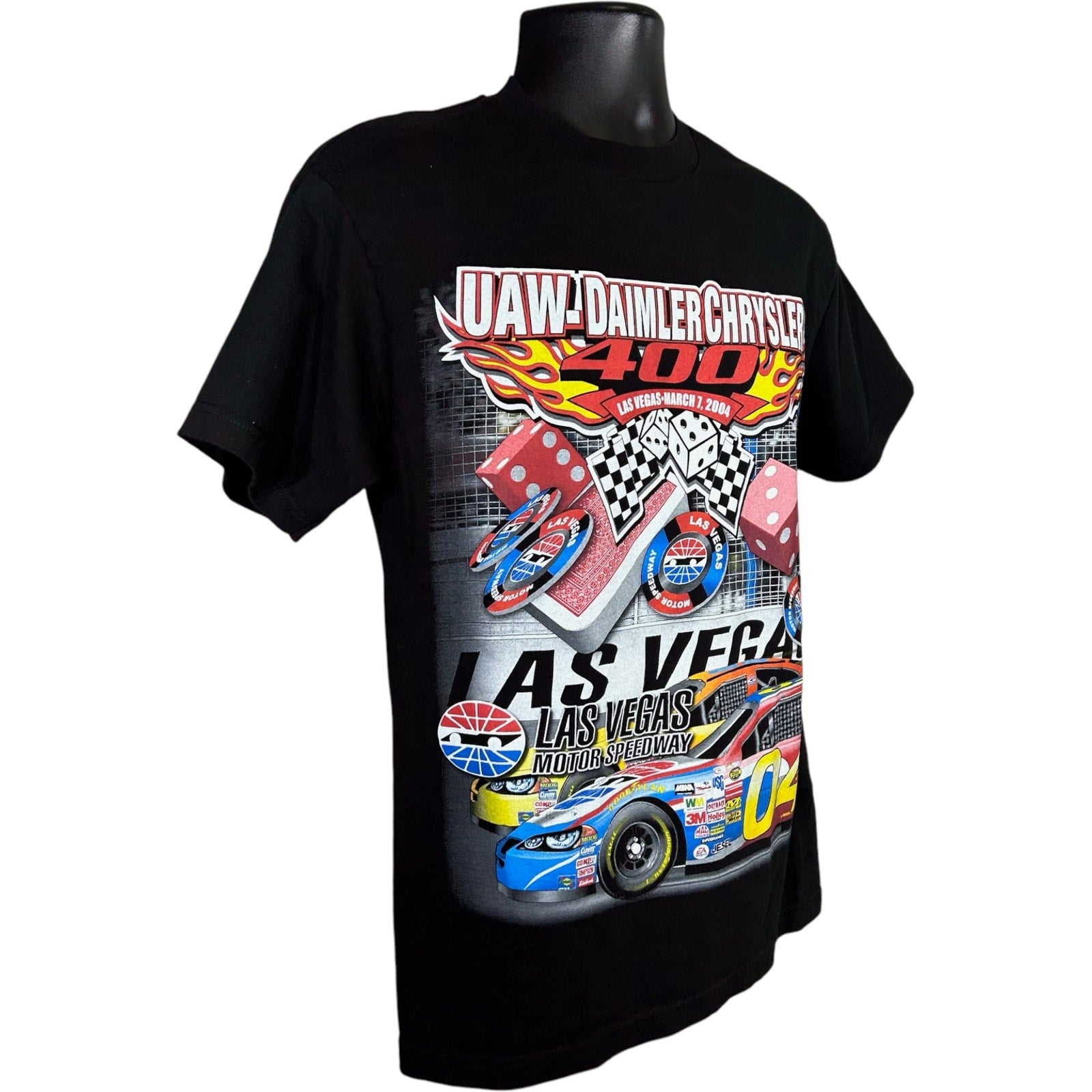 Vintage Las Vegas UAW-Daimler Chrysler 400 NASCAR Racing Tee