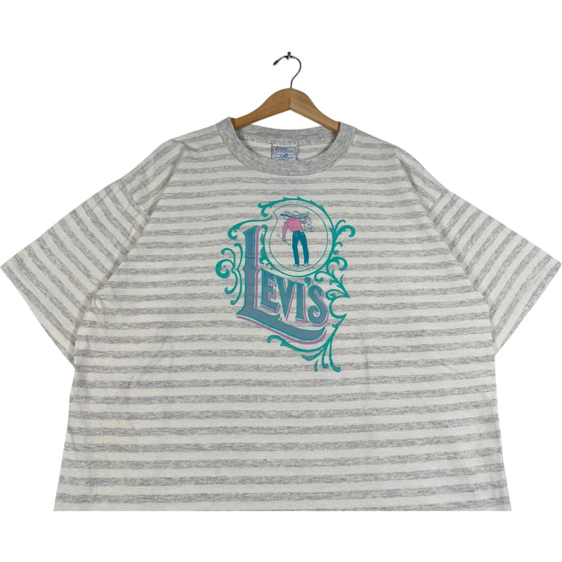 Vintage Levi's Logo Cowboy Stripped Tee
