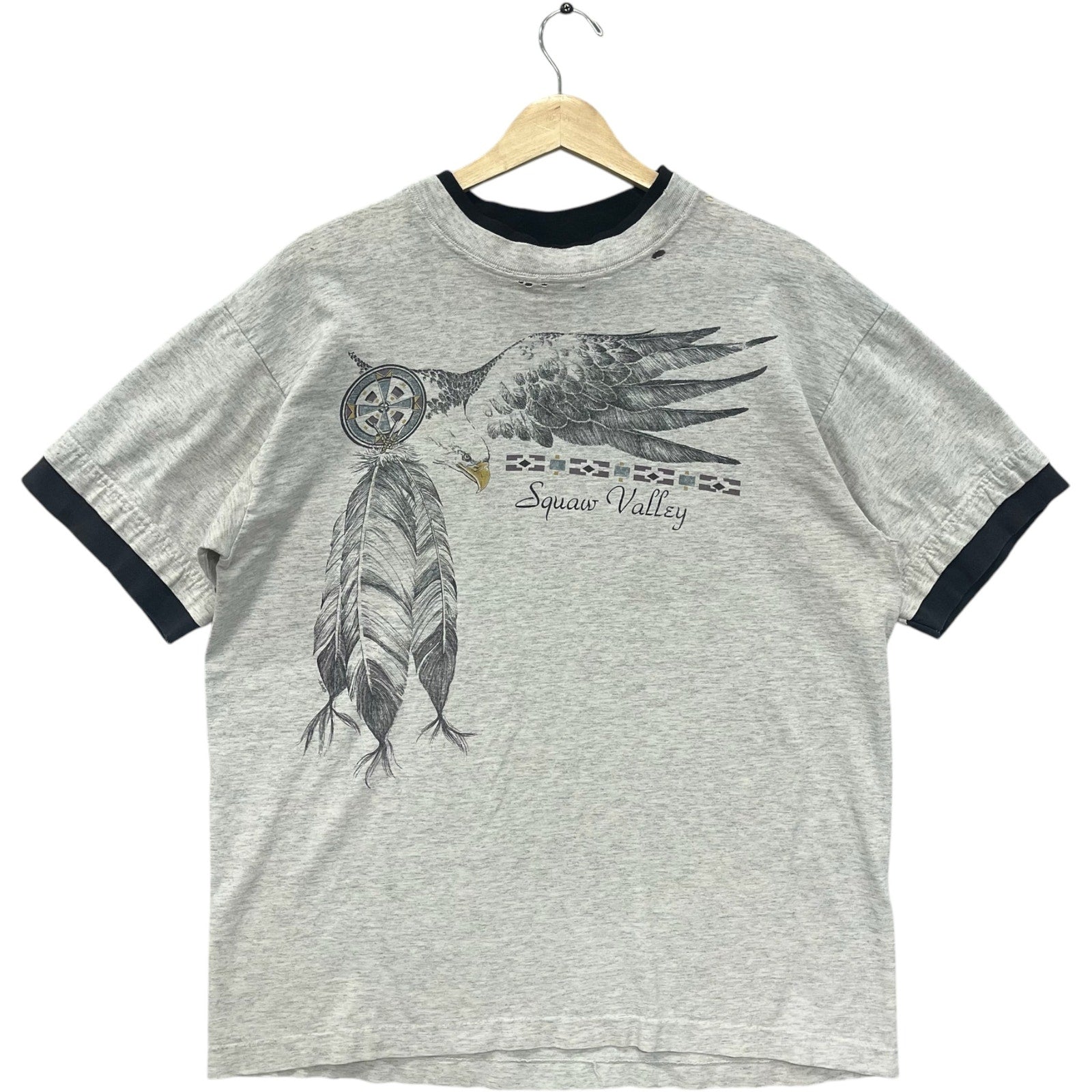 Vintage Squaw Valley Native American Eagle Tee