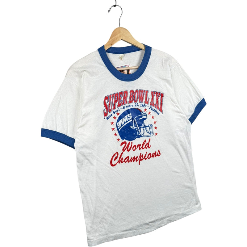 Vintage NFL Super Bowl XXI Giants World Champion T-Shirt