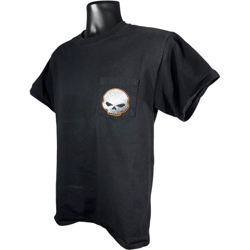 Vintage Harley Davidson Las Vegas Skull Double Sided Tee