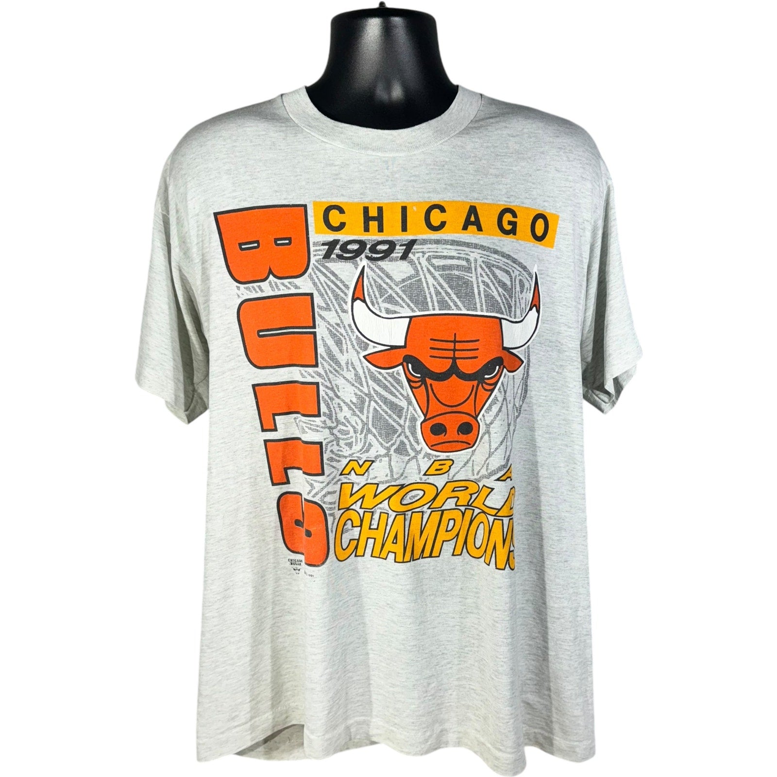 Vintage Chicago Bulls World Champions Tee 1991