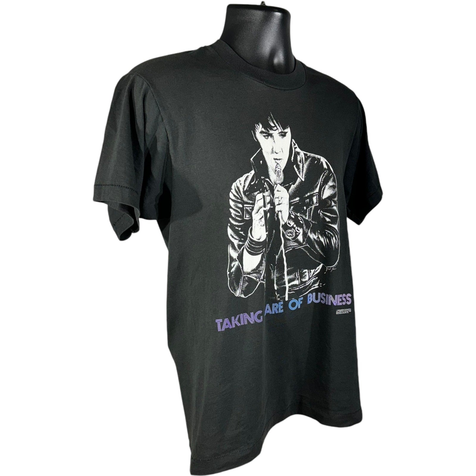 Vintage Elvis "Taking Care Of Business" Music Tee 80's