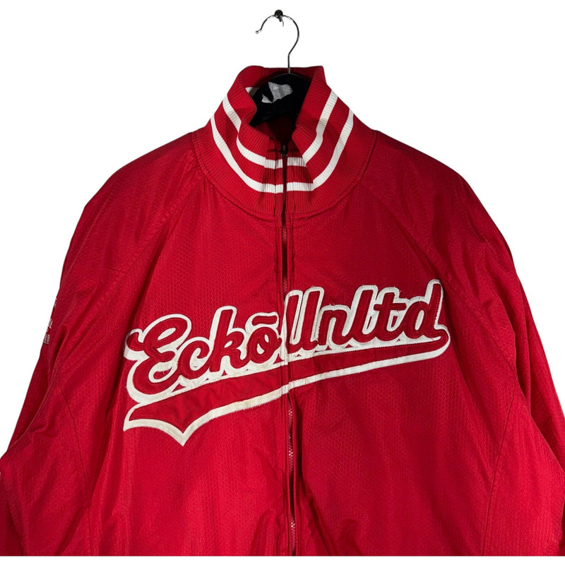 Vintage Ecko Unltd Patch Spellout Full Zip Bomber Jacket