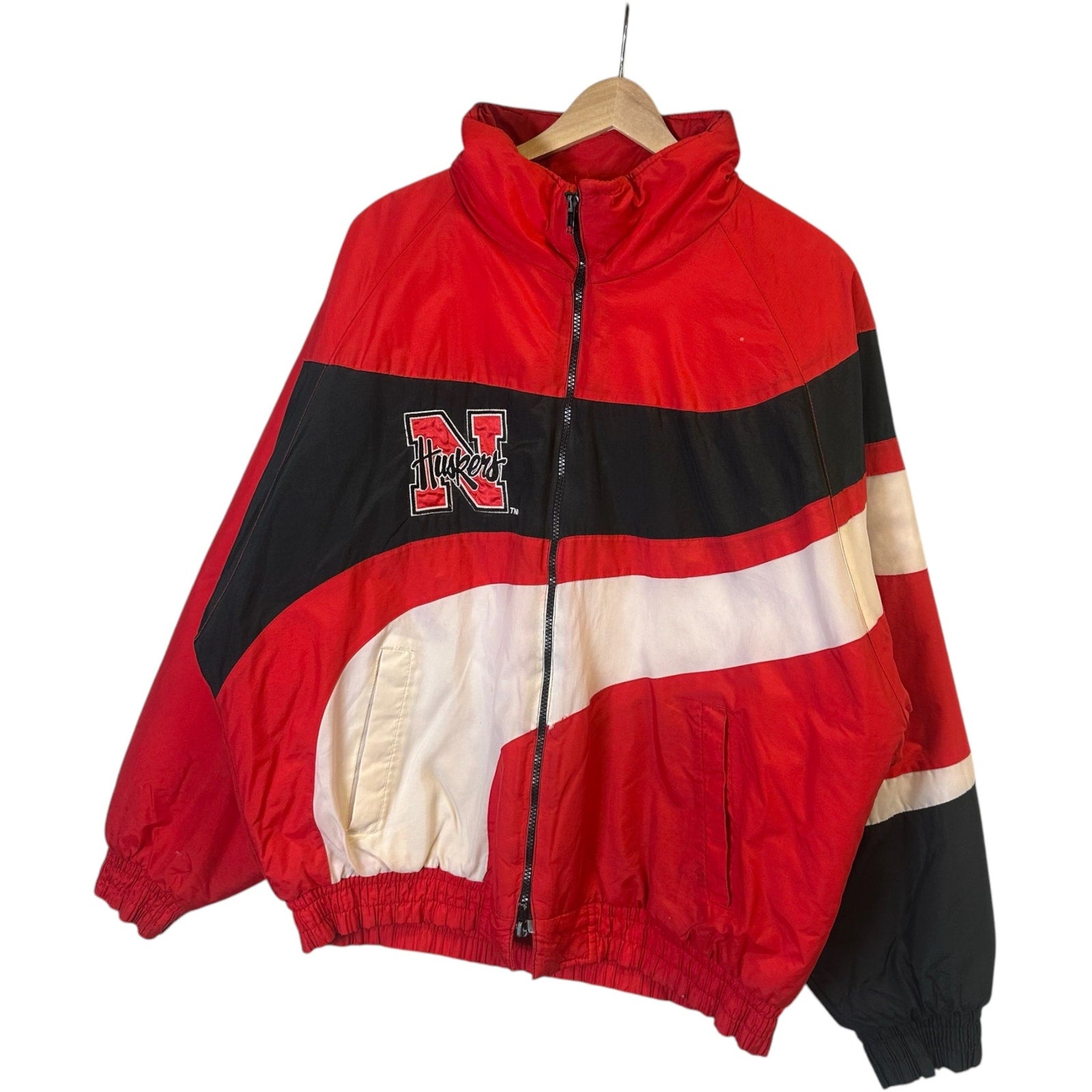 Vintage University of Nebraska Huskers Puffer Jacket