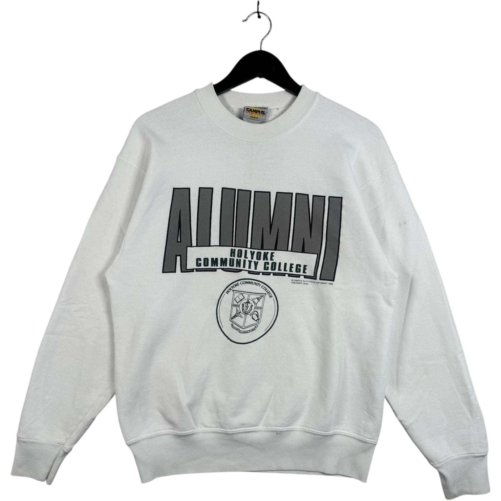 Vintage Holyoke Community College Alumni Spellout Crewneck