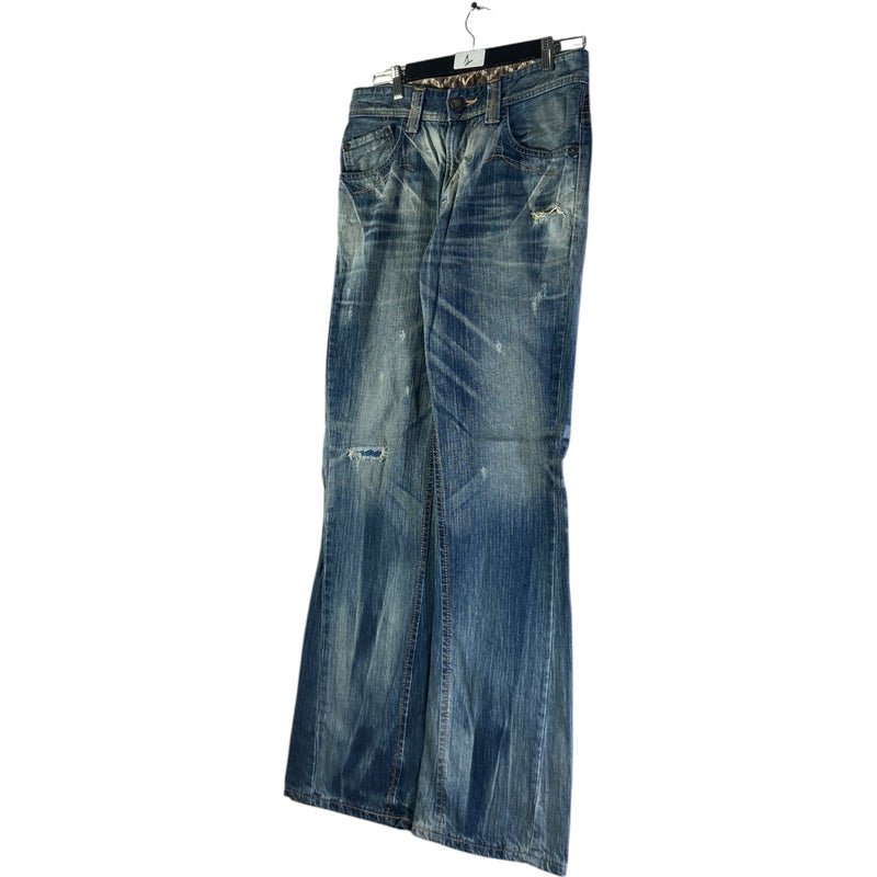 Vintage Edwin Distressed Flared Denim Jeans 30