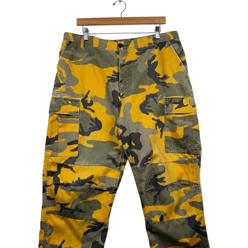 Vintage Military Surplus Camo Adjustable Cargo Pants 36x30