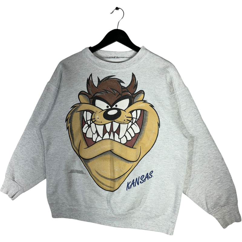 Vintage Taz Big Face Kansas Crewneck