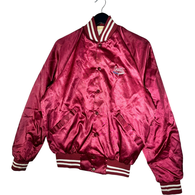 Vintage Corvette Satin Bomber Jacket 90s